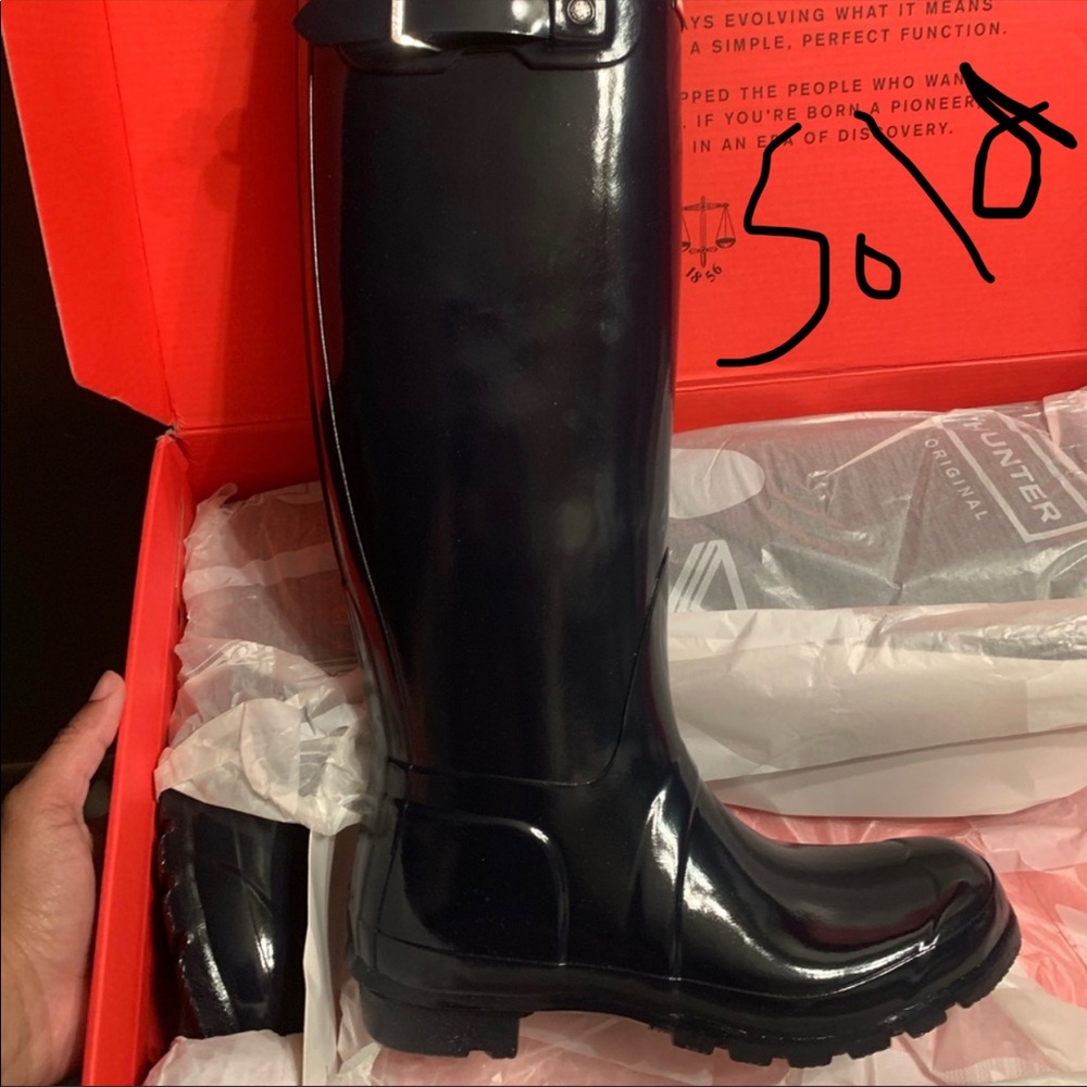 New hunter boots navy
